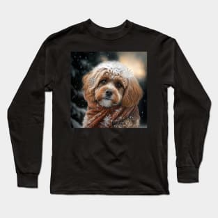 Winter Cavoodle Long Sleeve T-Shirt